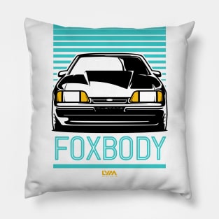 Foxbody Ford Mustang Notch Retro Pillow