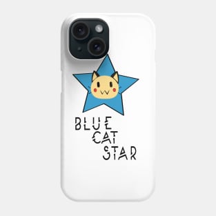 blue cat star Phone Case