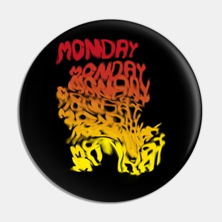 Monday Stress Design Pin