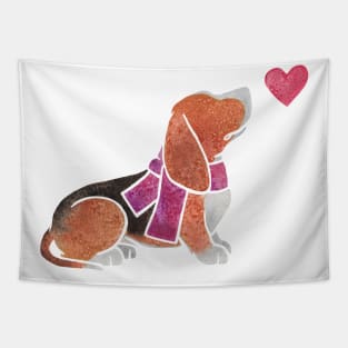 Watercolour Basset Hound Tapestry