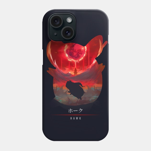 Hawk - Bloody Illusion Phone Case by The Artz