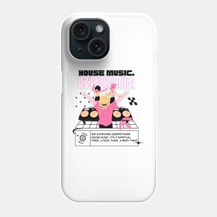 HOUSE MUSIC  - Dj Dancefloor (black/pink) Phone Case