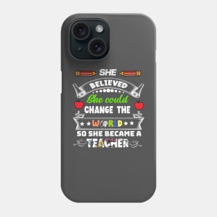 Teacher design shirt Phone Case