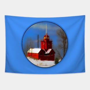 Big Red Lighthouse, Holland Michigan Tapestry