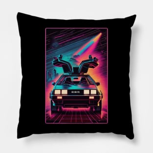 Delorean Future Design Pillow