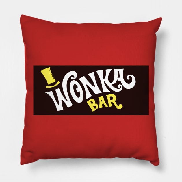 Wonka Bar Pillow by JEPedersen