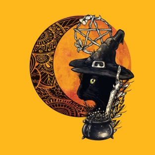 'wizard cat ' the Halloween imagination T-Shirt