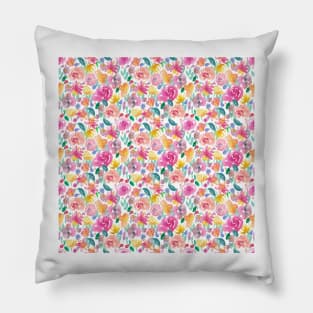 Flirty floral watercolour small Pillow