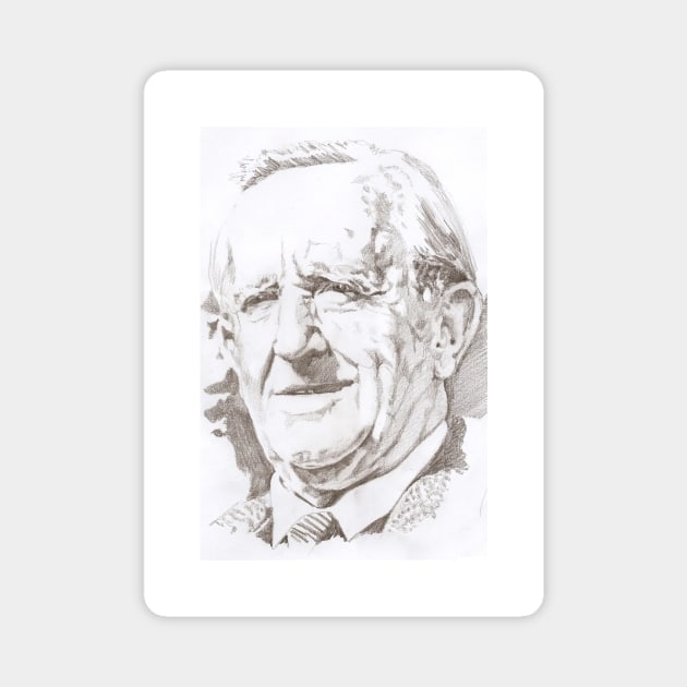 J. R. R. Tolkien Magnet by Grant Hudson