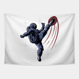 Astronaut Football Tapestry