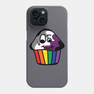 Asexual Pride Rainbow Cupcake Phone Case