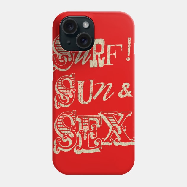 Surf! Sun & Sex 1965 Phone Case by JCD666