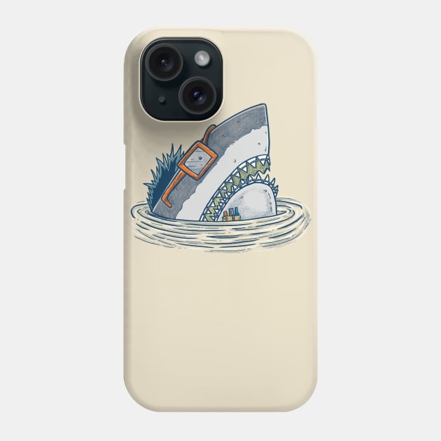 The Nerd Shark Phone Case by nickv47