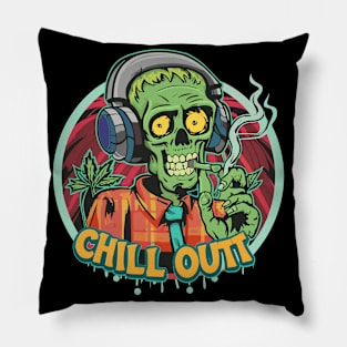 Undead Beats: The Hip-Hop Zombie Vibe Pillow