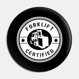 Forklift Certified Meme Pin