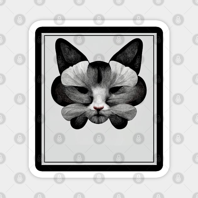 Blooming Cat Magnet by JulenDesign