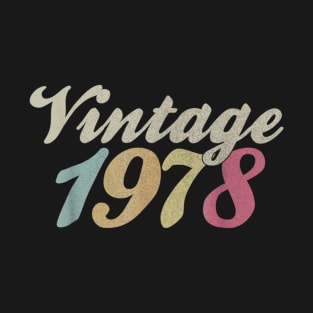 VINTAGE 1978 42 Year Old 42th Birthday Gift Retro T-Shirt