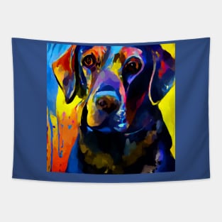 Black Labrador 3 Tapestry