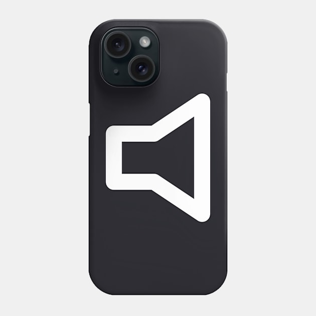 Speaker Icon on a T-Shirt Phone Case by ExtraMedium