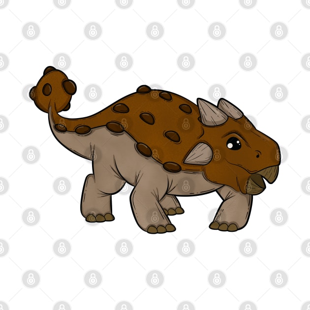 Kawaii Ankylosaurus by Modern Medieval Design