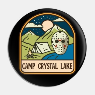 Camp Crystal Lake Badge Pin