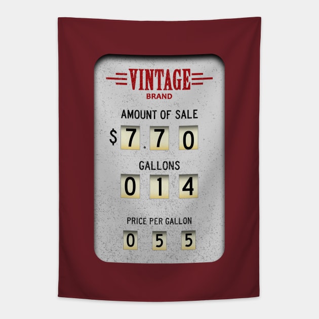 Vintage Gas Pump Tapestry by GloopTrekker