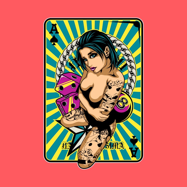 Tattooed Game Pin-Up Girl V1 by fatline