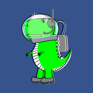 Cute Astronaut T-Rex Dinosaur T-Shirt