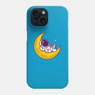 Cute Astronaut Sleeping On The Moon Phone Case