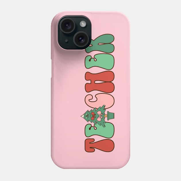 Teacher Christmas, Cute Christmas Teacher Phone Case by JDVNart