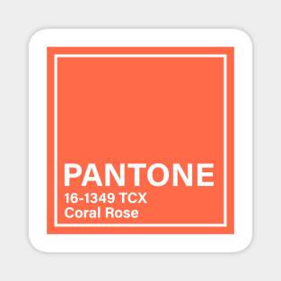 PANTONE 16-1349 TCX Coral Rose Magnet