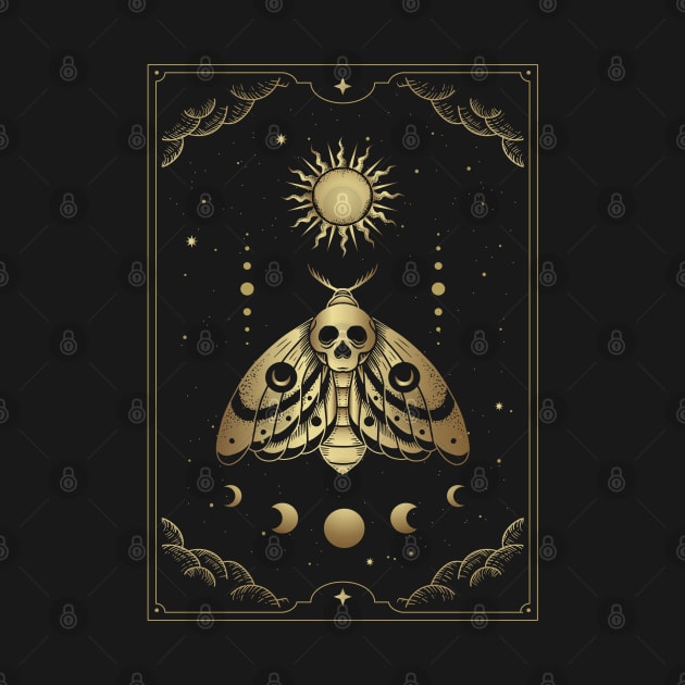 Death Head Moth by Moon Phase Design