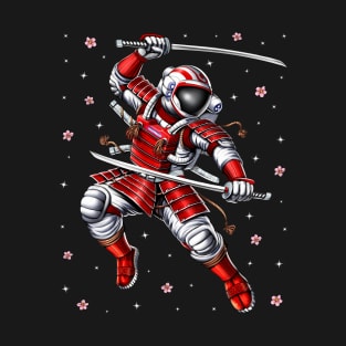 Astronaut Samurai Warrior T-Shirt