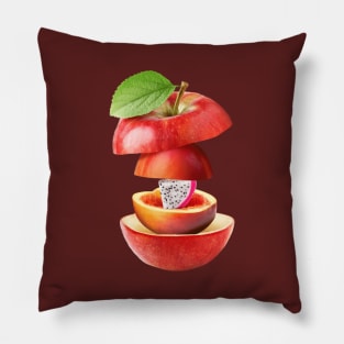 Apple Peach Dragon Fruit Gifts Vegetarian Pillow