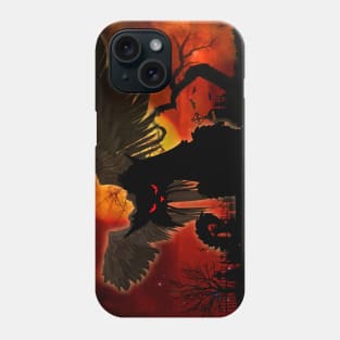 Evil Angel Halloween cat Phone Case