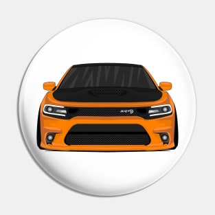 DODGE CHARGER ORANGE Pin