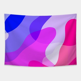 Abstract Colorful Overlapping Shapes Tapestry