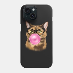 Cat Blowing Bubble Gum Phone Case