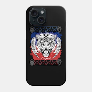 Tribal line Art Tiger / Baybayin word Tadhana (Destiny) Phone Case