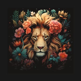 Floral Fantasy Lion T-Shirt