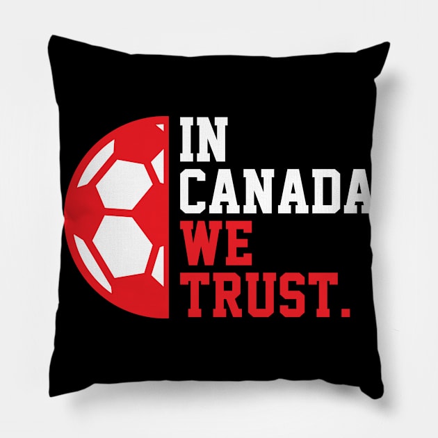 Canada Soccer Pillow by Rayrock76