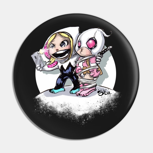 Gwen Selfie Pin by dsilvadesigns