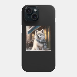 Pomsky In The Snow Phone Case