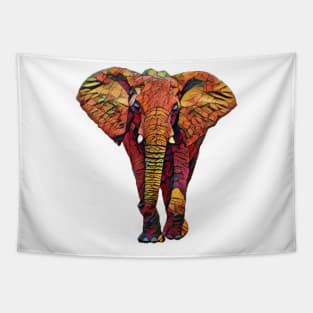 Cute Colorful Elephant Design Tapestry