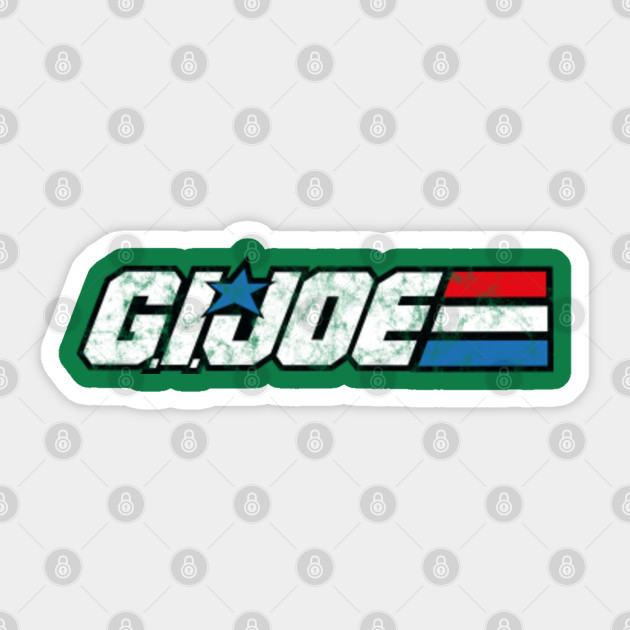 Gi Joe Logo Distressed Gi Joe Sticker Teepublic Uk