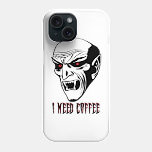 I Need Coffee Beast Phone Case