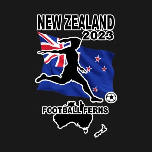 New Zealand Womens World Cup Football Soccer Team 2023 T-Shirt