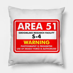 Area 51 Sign Pillow