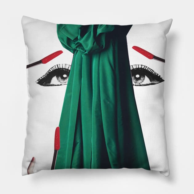 Eyes without a Face Pillow by Luca Mainini