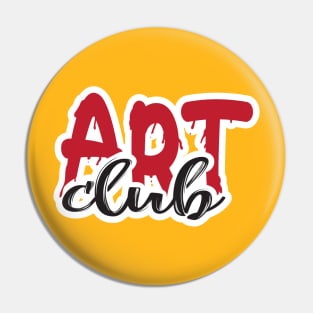 Art Club Colorful Gift Graphic Tee Pin